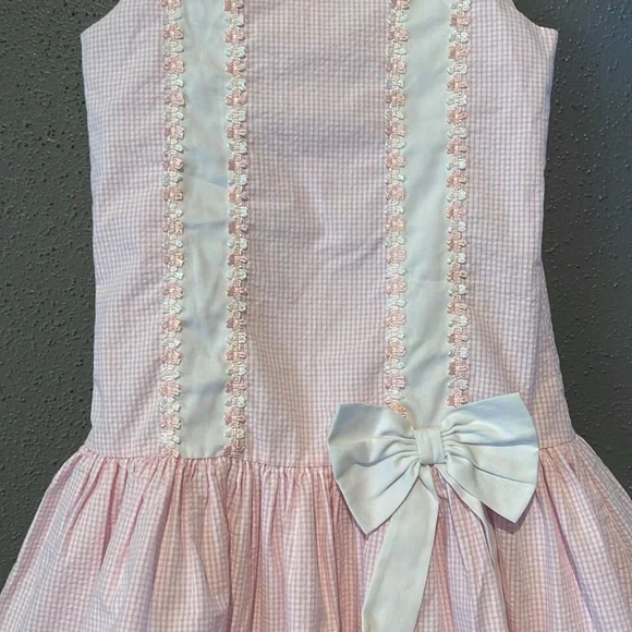 Vive La Fete Pink Gingham Ruffle Dress